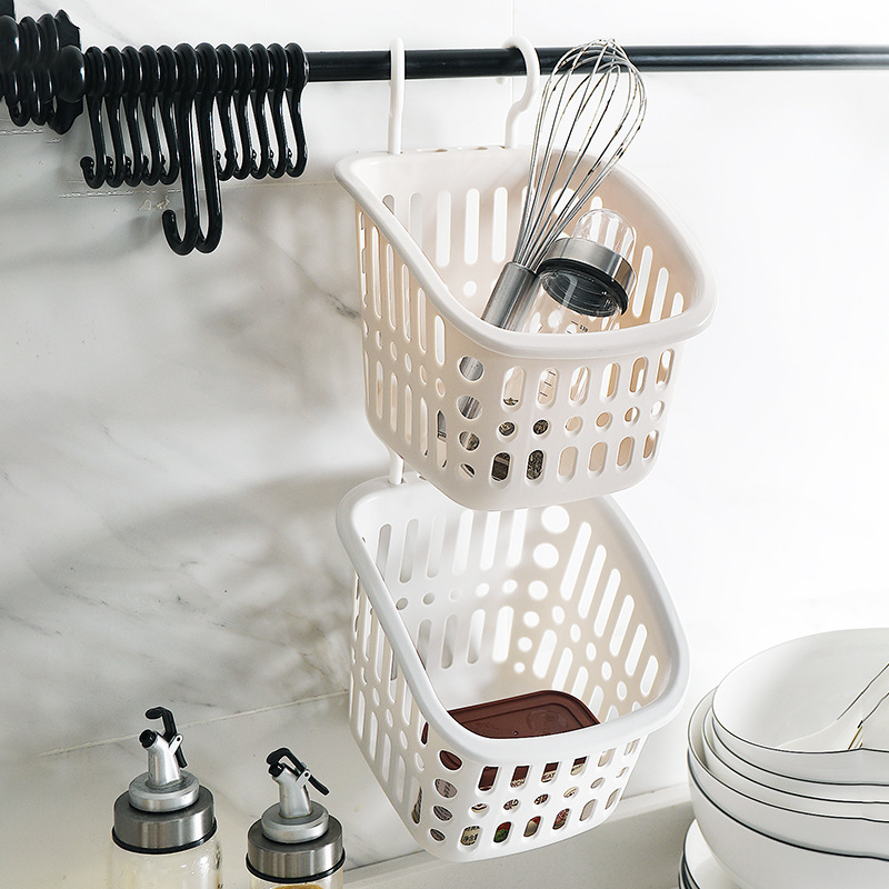 Dormitory Bedside Storage Hanging Basket Storage Basket Kitchen Bathroom Bathroom Hanging Plastic Basket Under The Desk Next To The Bed details Picture