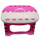 粉色-双色折/便携式小板凳/10元9.9白底实物图