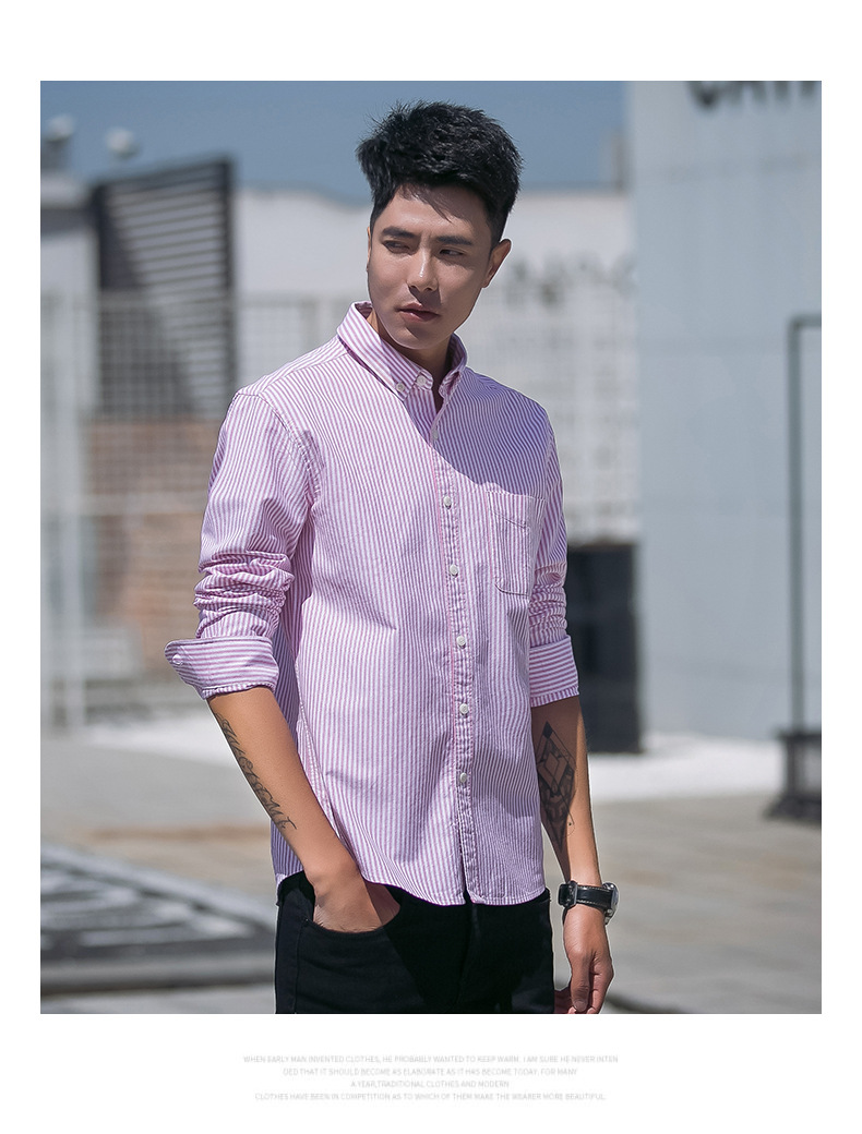 東雨男装秋冬牛津纺男士衬衫加绒保暖衬衫男纯棉加厚衬衣现货批发详情29