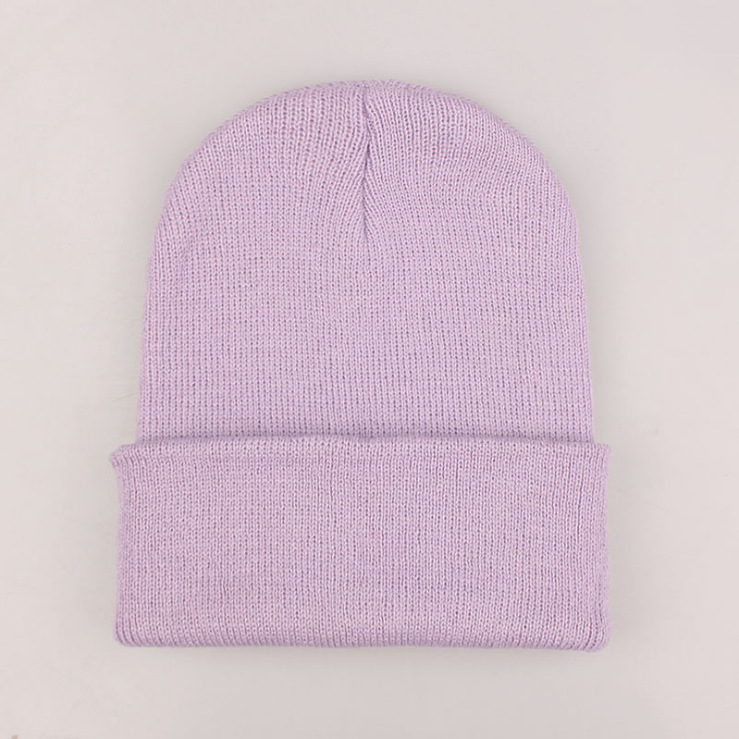 2024 Acrylic Wool Hat For Men And Women Lovers Europe And The United States Autumn And Winter Knitted Pullover Hat Candy Color Hat