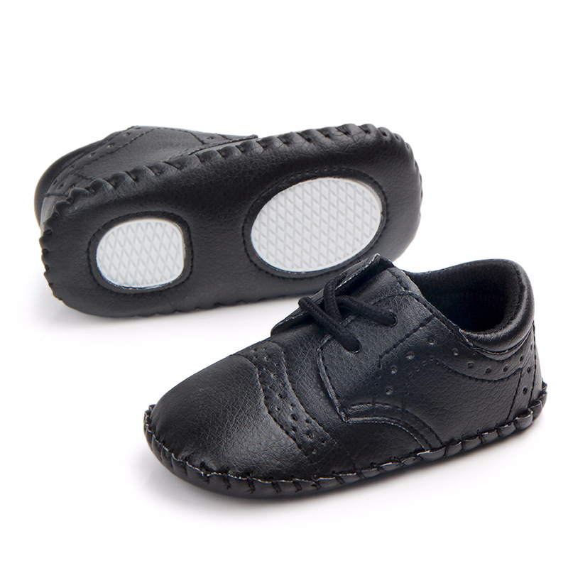Foreign Trade New Wholesale Baby Toddler Shoes Babyshoes Hand-Stitched Environmentally Friendly Pu Babyshoes 1450 Specification drawing