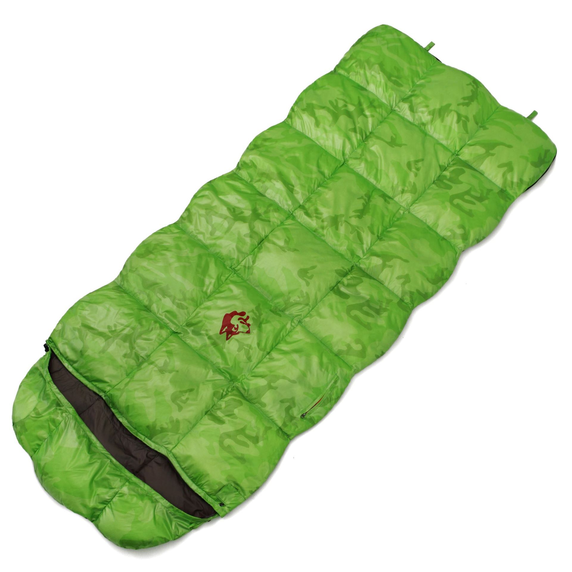 JUNGLE KING Outdoor Sleeping Bag Down envelope Sleeping Bag Widened Rectangular duck Down Adult quilt Cold-resistant and warm