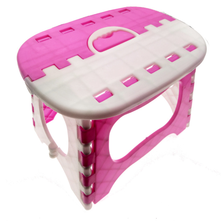 P1542   粉色-双色折叠凳 便携式小板凳儿童矮凳义乌10元店百货详情图3