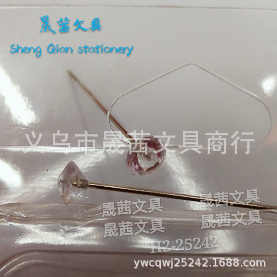 【厂家批发】/透明装饰针/珠针镀镍钢材产品图