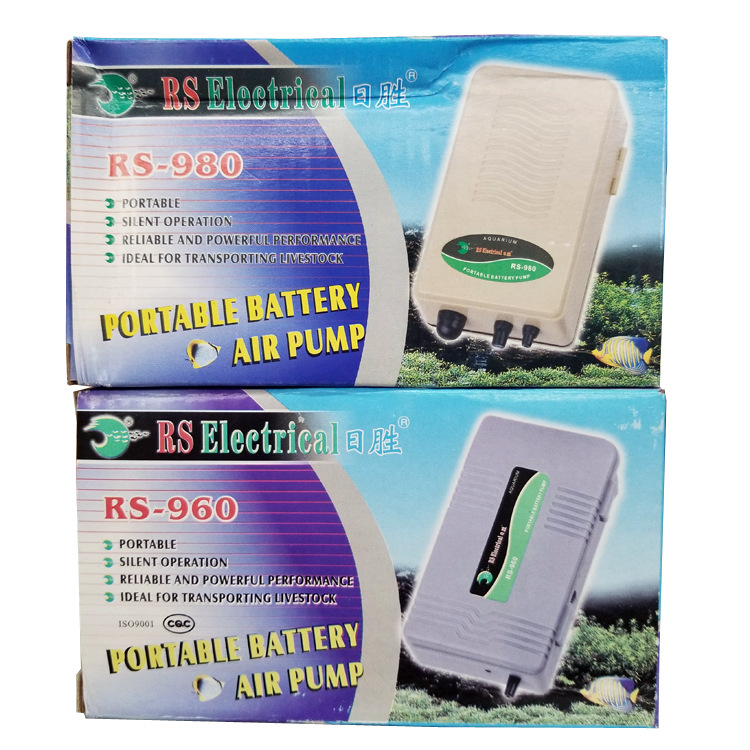 Supply fish tank oxygenation pump, dry battery pump, oxygen supply pump, Baojie Aquarium Equipment RS-960 Item Picture