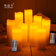 波浪口遥控LED电子蜡烛浪漫婚礼生日会所装饰求婚创意石蜡假蜡烛