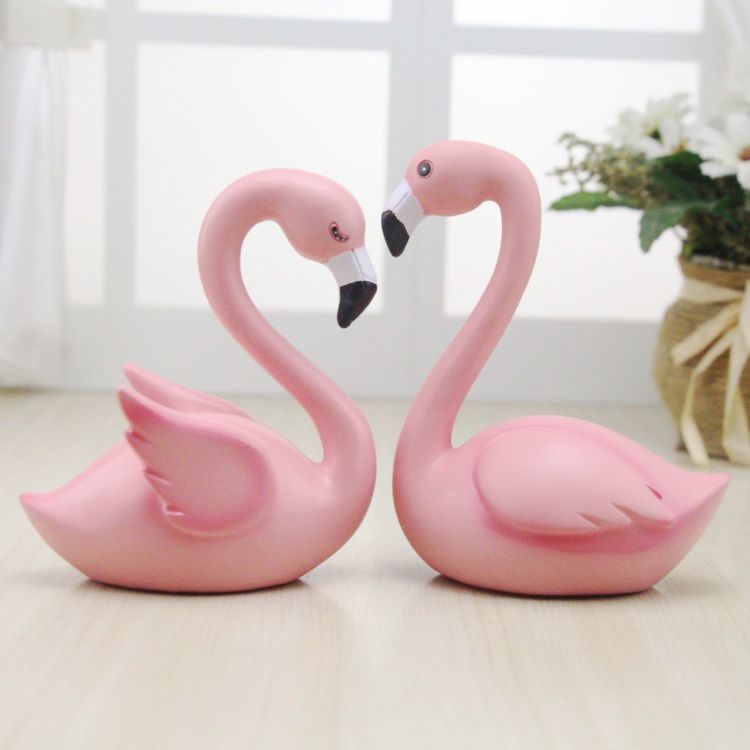 Flamingo figurines