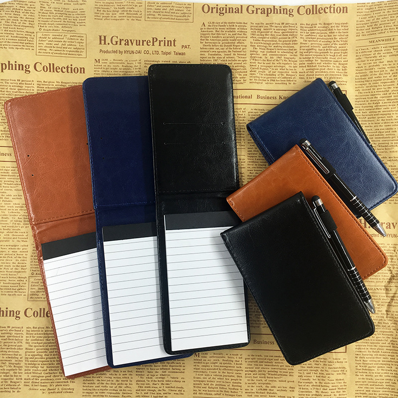 In-stock creative notebook A7 Portable small notebook with LOGO printing, multi-functional notepad, business work notebook