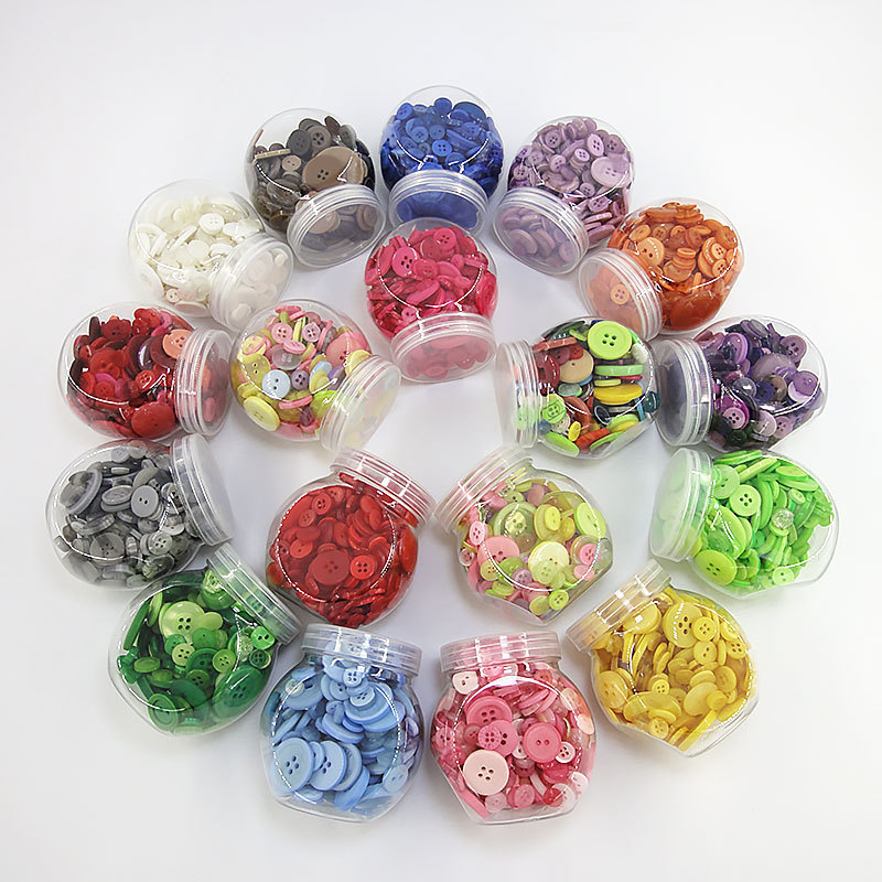 Xinpeng Factory Direct sales of colorful bottle DIY buttons, children's buttons, kindergarten hand-pasted picture materials, wholesale buttons Application Scenario