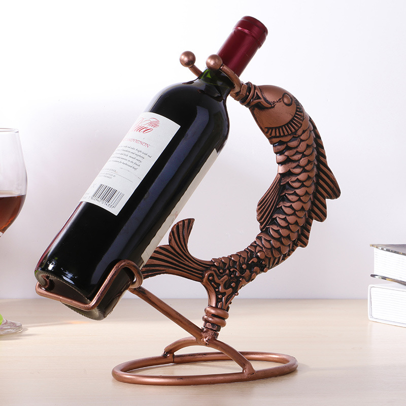 红酒架/鱼形酒架/桌面摆台/酒吧用品/酒店用品/葡萄酒架产品图
