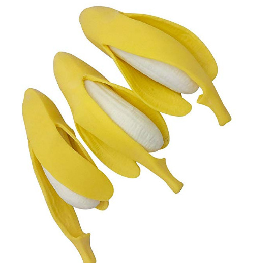 squishy banana剥皮仿真拉力挤压发泄香蕉捏捏乐TPR玩具减压玩具详情图3