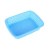 Plastic draining baskets, rectangular plastic baskets, white plastic square baskets, vegetable washing baskets, plastic square sieves, e-commerce sorting baskets Item Picture