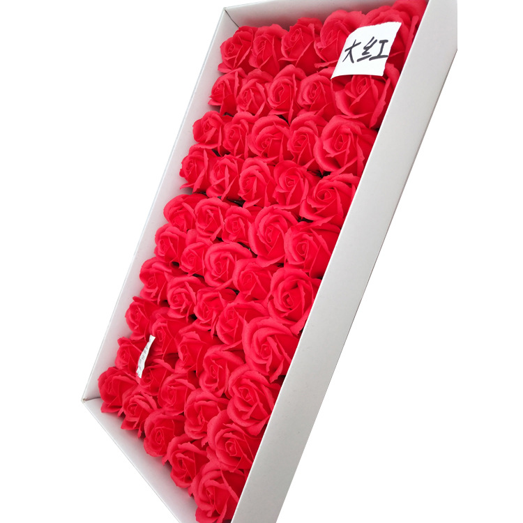 Three-layer soap, flower head, water flower, everlasting flower, rose, cross-border wedding flower, souvenir, artificial flower, Valentine's Day flower Item Picture