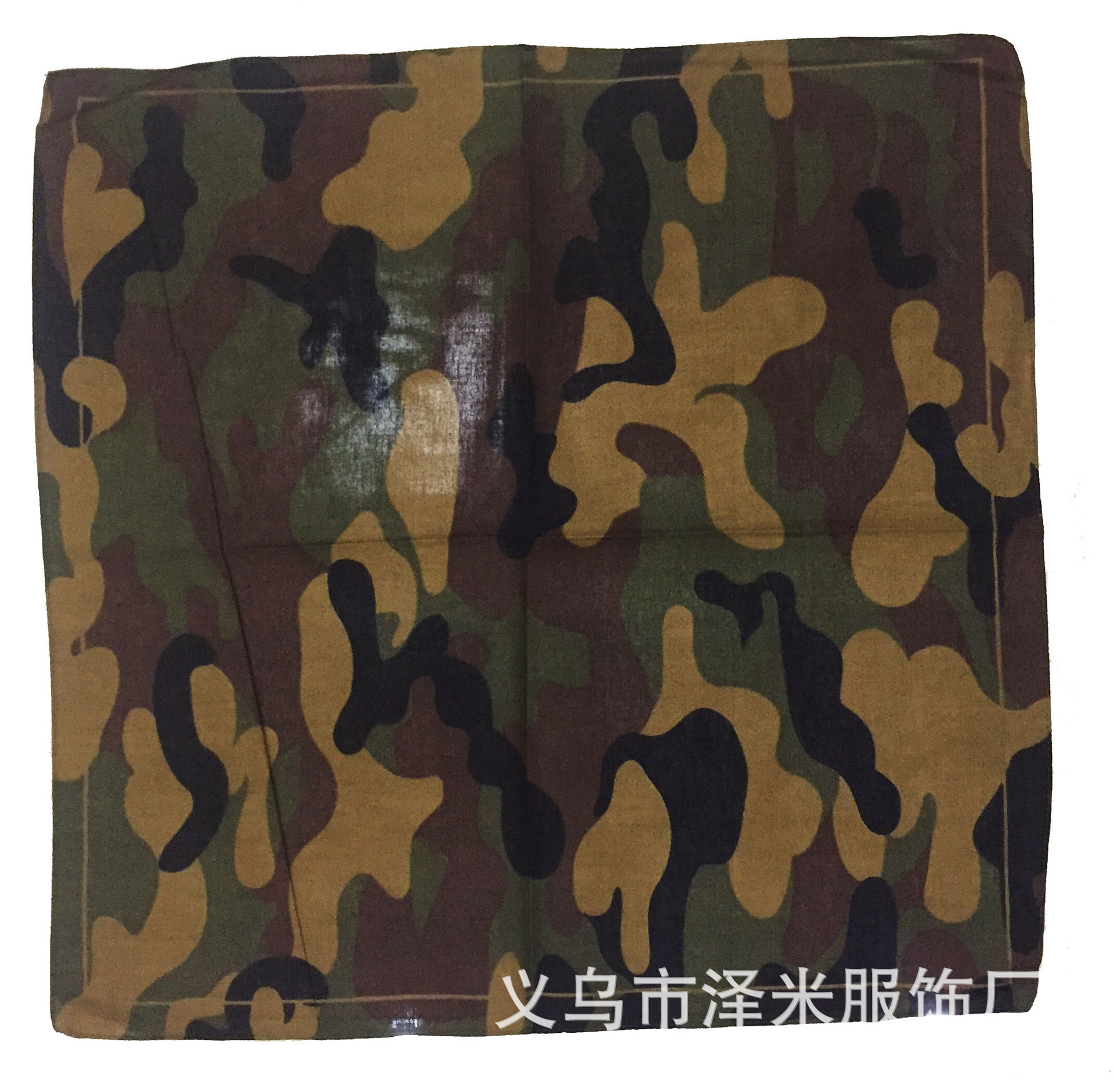 All-cotton outdoor square towels in stock, green bandnan camouflage net towels, jungle camouflage headscarves, cross-border pic 7