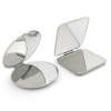 Stainless steel unbreakable small mirror, portable double-sided makeup mirror, diy logo engraving, 2022 new style mirror Item Picture