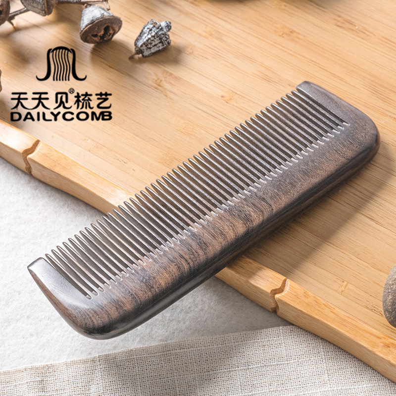 Every Day To See The Wood Comb Shen Noble Treasure Wood Strip Long Straight Strip Comb Tooth Manufacturers Engraved