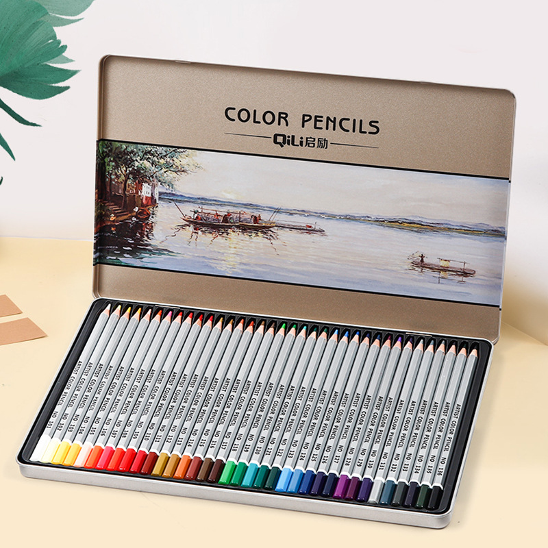 Wholesale of 72-color colored pencils in iron boxes, 36-color and 48-color art oil-based pencils, with built-in numbered coloring supplies Application Scenario