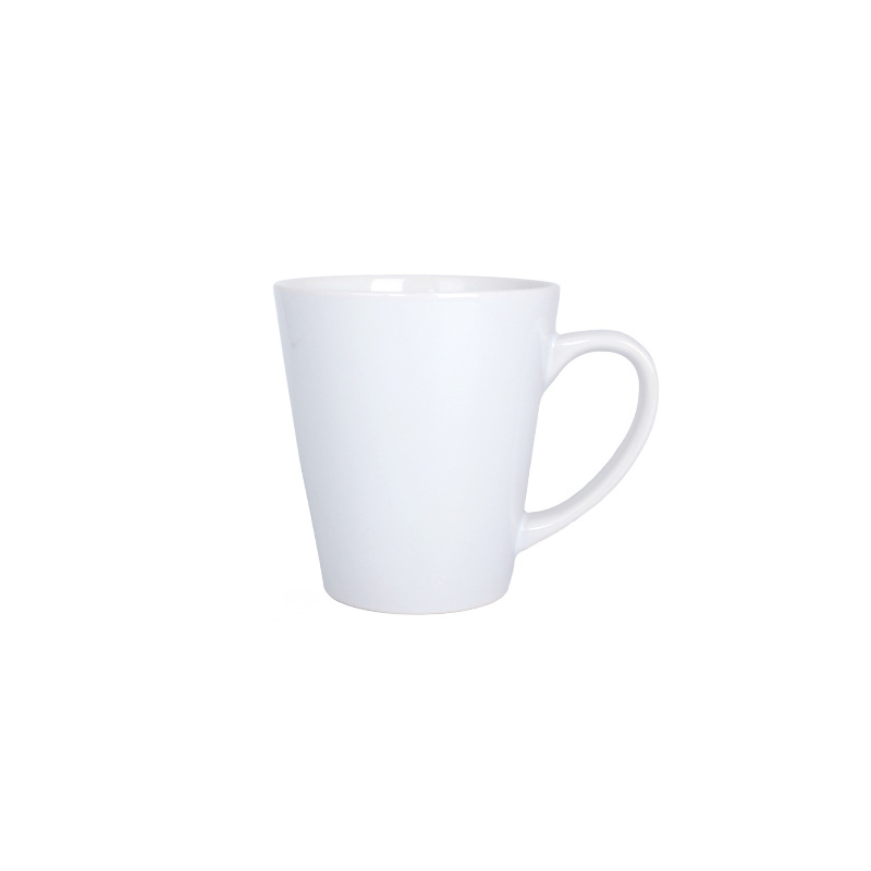 Wholesale of 12oz small conical white cups, funnel cups and blank coated cups for personalized DIY photo printing and heat transfer Item Picture