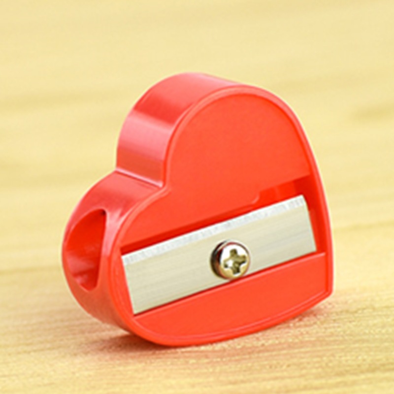 Taihao Heart-Shaped Pencil Sharpener Pencil Sharpener Foreign Trade Pencil Sharpener Student Pencil Sharpener Heart-Shaped Eyebrow Pencil Shaper Specification drawing