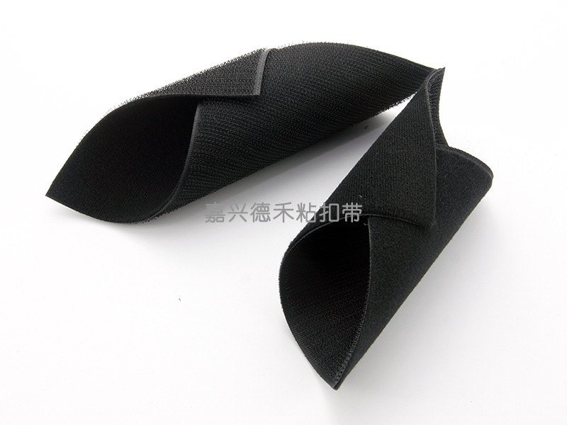 [Velcro Strap] Nylon Black And White Back To Back Binding With Velcro Data Cable Storage Velcro Specification drawing