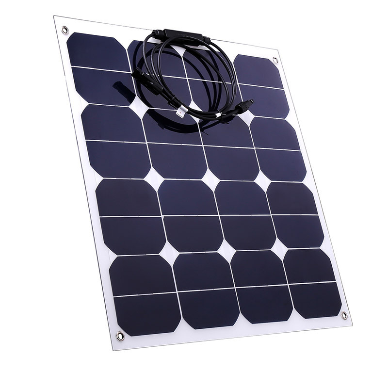 汽车电池用50W柔性进口sunpower芯片高效太阳能柔性板电商直供