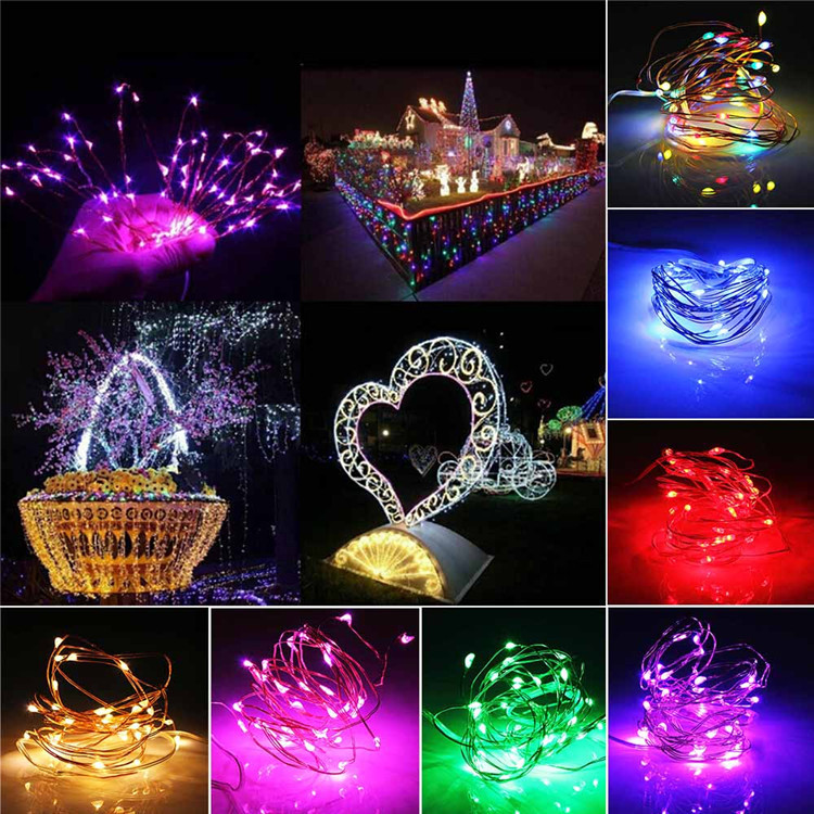 Wholesale of light strings, solar light strings, copper wire led lights, 8-function outdoor waterproof garden lights, Christmas decorative colored lights Application Scenario