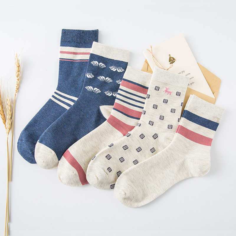 Autumn And Winter Pure Cotton Socks Men's Warm Leisure Business Tube Men's Socks Breathable Sweat Absorption Thick Cotton Socks Wholesale Specification drawing