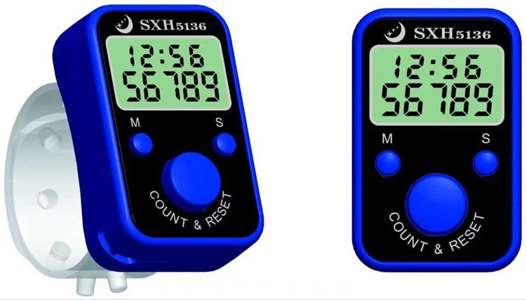 Finger counter, electronic counter for chanting Buddha's name with time ring, chanting Buddha's name counter Specification image