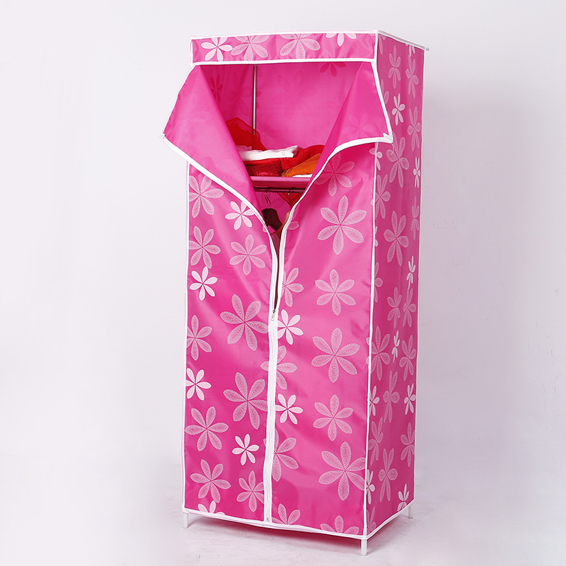Supply dustproof Oxford cloth wardrobe Korean version combination simple wardrobe overall zipper single storage cabinet wholesale Specification drawing