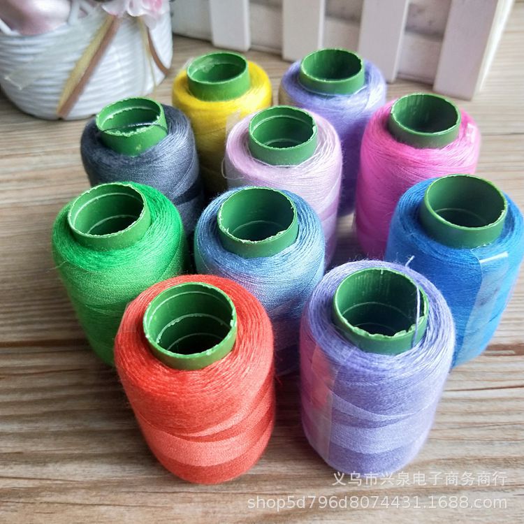 【3-11】 Small color thread 10/ pack 1000/ box 1 yuan Street stall pagoda Thread Sewing thread Sewing Machine thread 10 color small thread ball Polyester thread Application Scenario