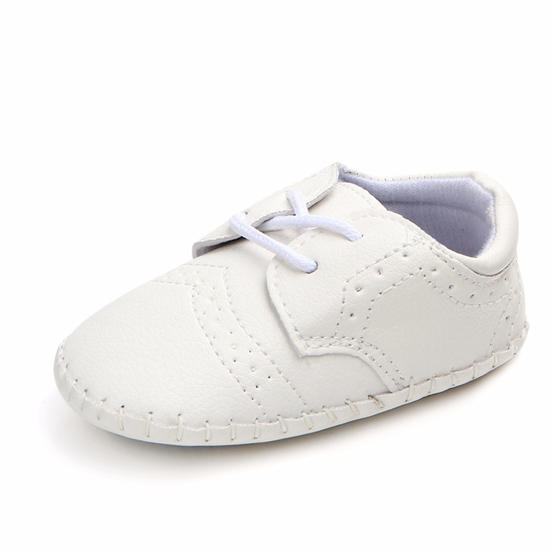 外贸新款批发婴儿学步鞋 babyshoes 手工缝线环保PU宝宝鞋 1450详情图5