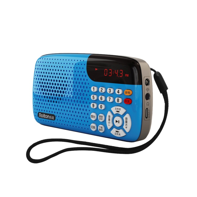 Lotte W105 Card Speaker Bluetooth Small Audio Radio Portable Player For The Elderly details Picture