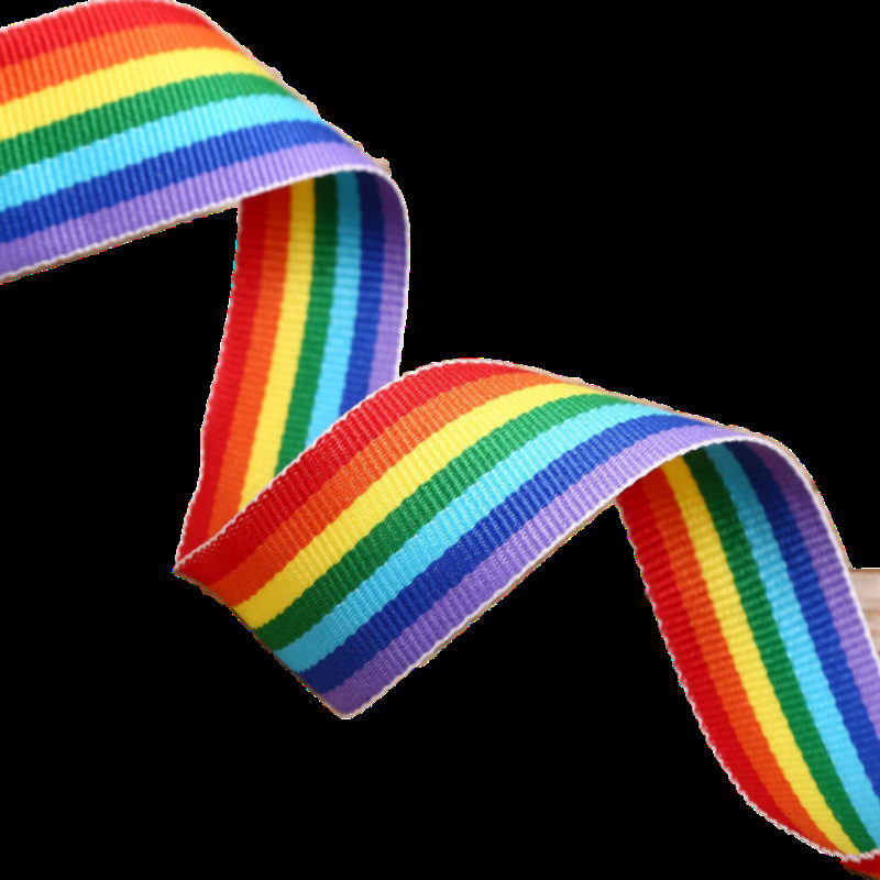 Colorful Ribbon Rainbow Ribbon Bag Sideband Edging With Clothing Luggage Accessories Decorative Accessories Ribbon Accessories Item Picture