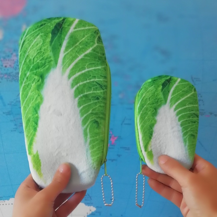 Creative vegetables and fruits, large pen case, mobile phone case, multi-functional bag strap, pendant, small vegetable wallet, carrot Specification image