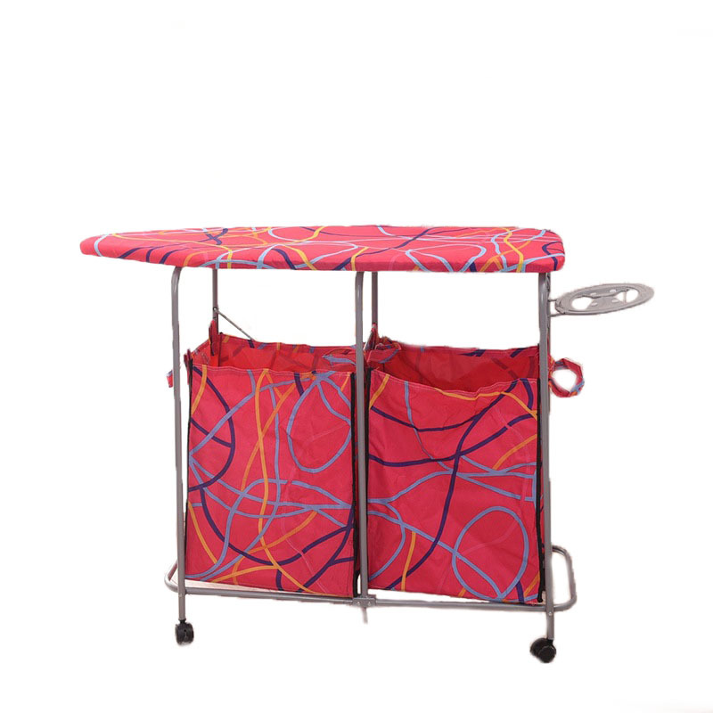 New multi-functional ironing board laundry basket Environmentally friendly home storage basket Foldable double lattice Oxford cloth laundry basket Item Picture