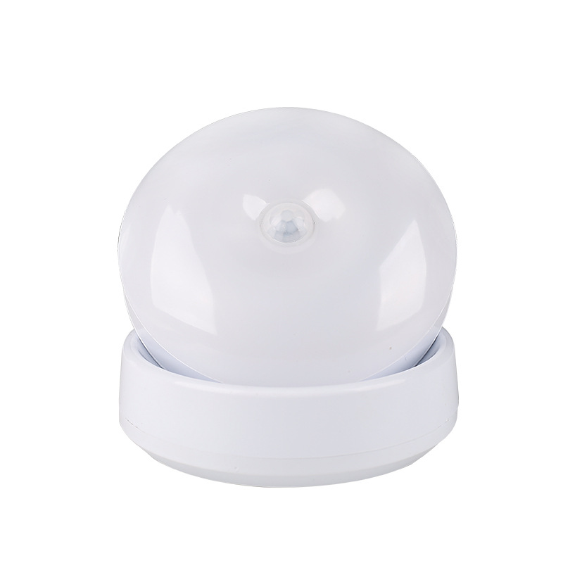 Cross-border human body sensor light, rechargeable battery type, bedside staircase night light, cabinet light, 360-degree rotating wall light, LED small night light Item Picture