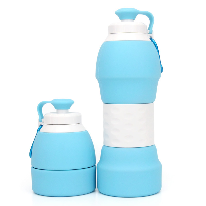 Manufacturers spot outdoor sports kettle silicone folding telescopic water cup portable student water bottle portable travel pot Specification drawing