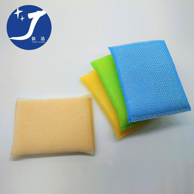 Yijingjie Baili thickened and durable cleaning cloth, scouring pad, dishcloth 4-piece set, kitchen cleaning and household magic tool, powerful stain removal dishcloth Specification image