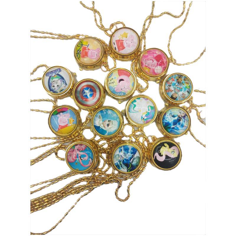 Wholesale of golden rotating anime cartoon wall watch gyroscope rotating pocket watch Item Picture