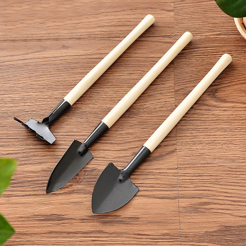 园艺工具三件套 迷你园林小铁铲/耙/锹 多肉植物盆栽种花松土铲图