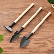 园艺工具三件套 迷你园林小铁铲/耙/锹 多肉植物盆栽种花松土铲