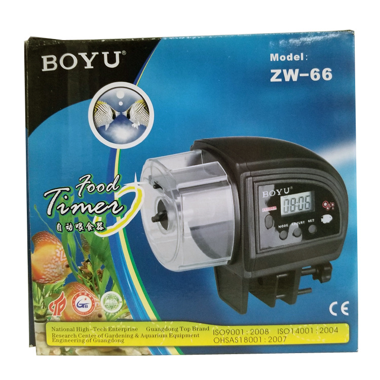 Boyu Fish Tank Automatic Feeder, fish tank automatic feeding device, Timed feeder, Intelligent timed fish feeder Item Picture