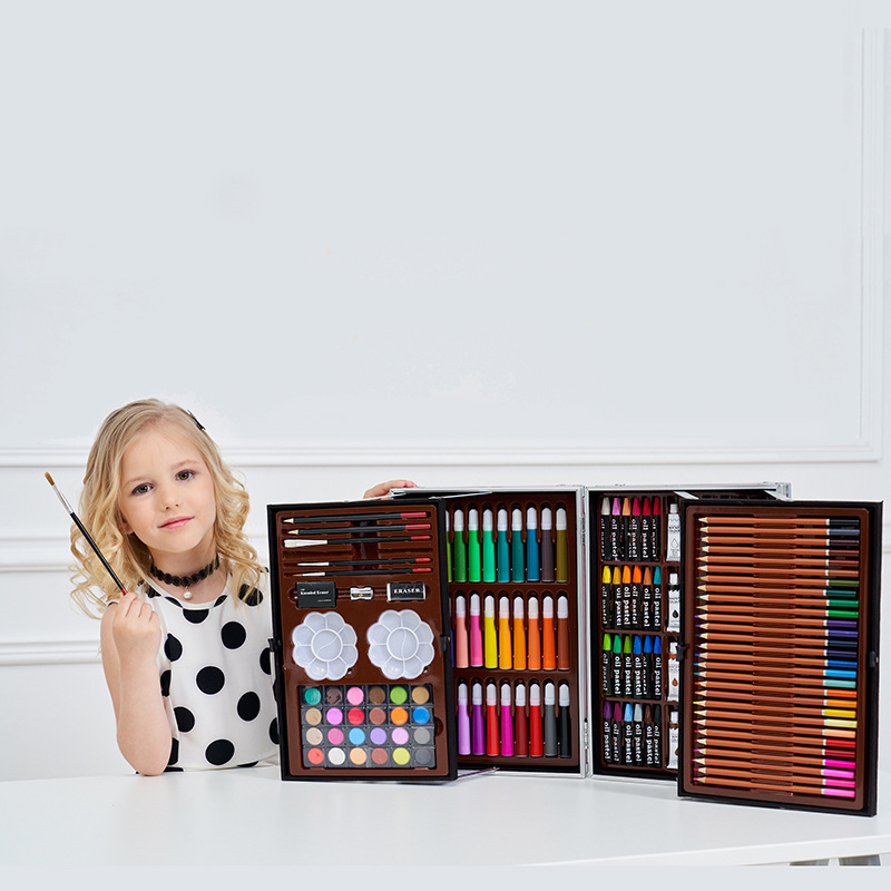 200PC paintbrush Crayon painting set for children primary school supplies Painting set Watercolor pen set Application Scenario