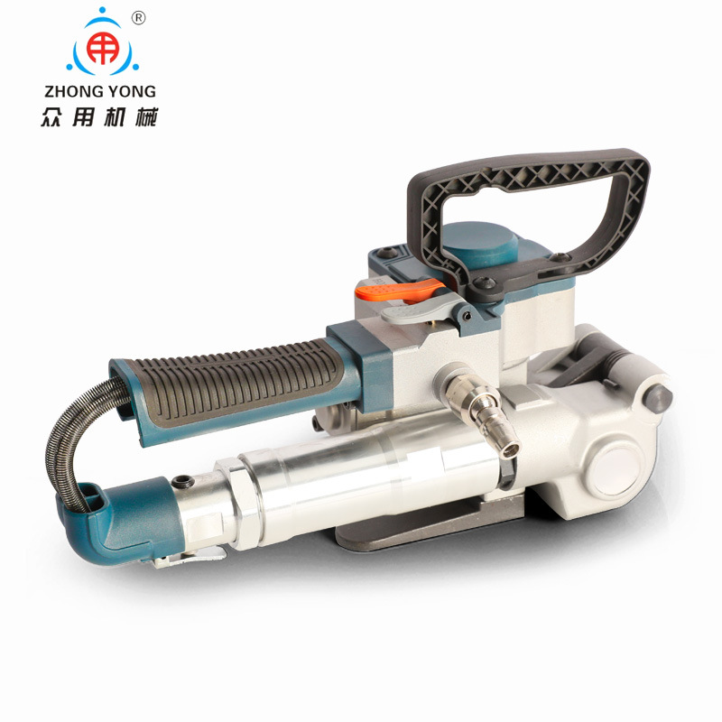 Zhongyong brand B19 pneumatic strapping machine, no-buckle strapping machine, PET plastic steel band strapping machine, strapping machine, hot melt machine Item Picture