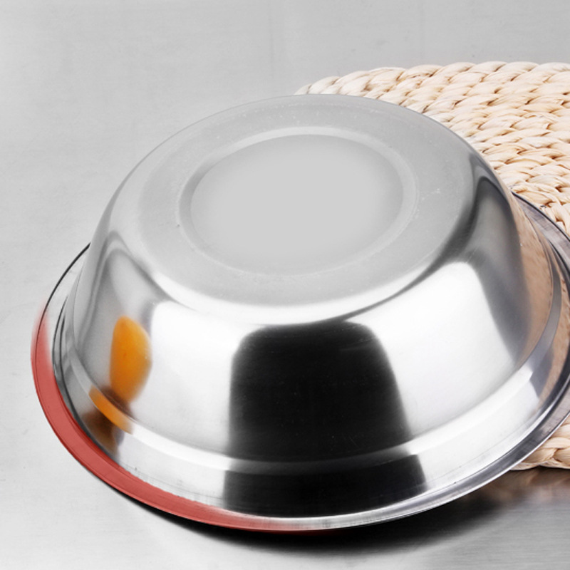 Factory Price Supply Stainless Steel With Magnetic Soup Basin Multi-Purpose Stainless Steel Wide Rim Basin Wash Basin Basin Cheap Soup Bowl Specification drawing