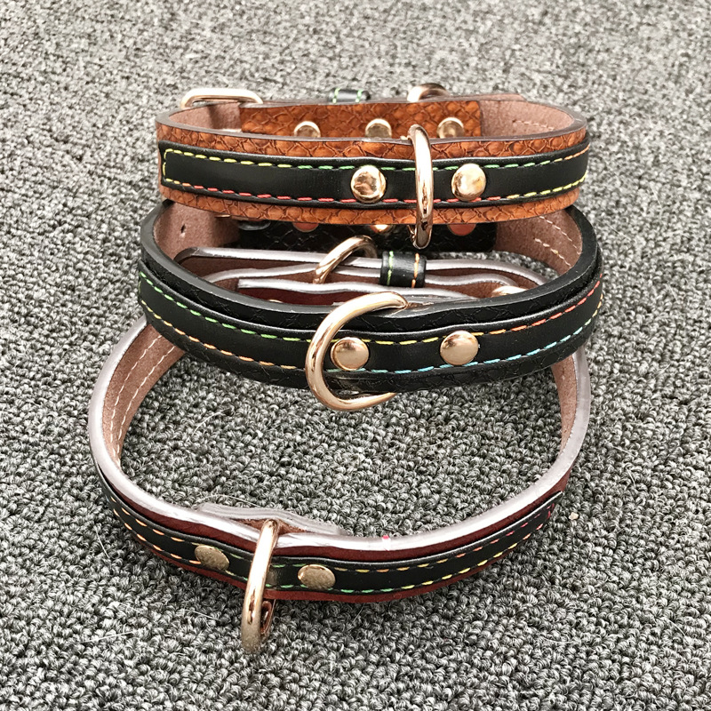 Pu Dog Collar Small And Medium Dog Labrador Collar Teddy Neck Collar Husky Alaskan Neck Collar Dog Head Collar