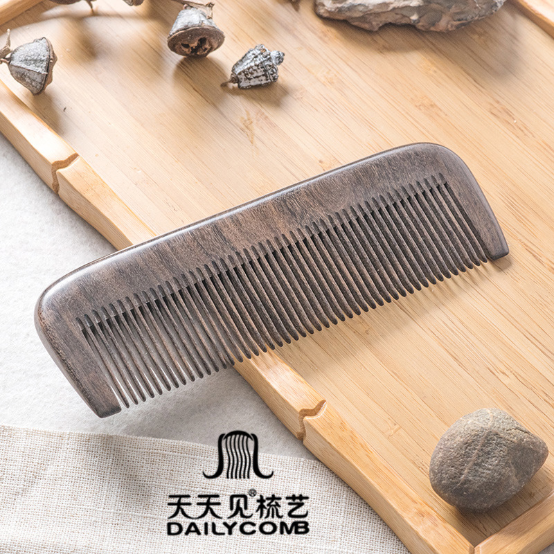 Every Day To See The Wood Comb Shen Noble Treasure Wood Strip Long Straight Strip Comb Tooth Manufacturers Engraved Item Picture