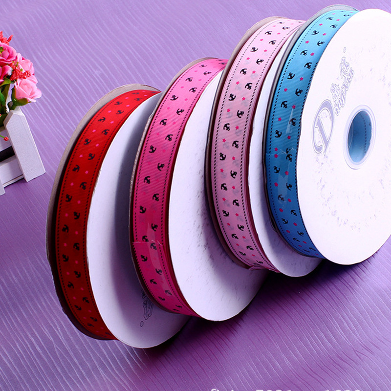 Color Printing Small Stars Plain Ribbon 25Mm Printed Multi-Color Thread With Diy Handmade Jewelry Braid Ribbon Specification drawing