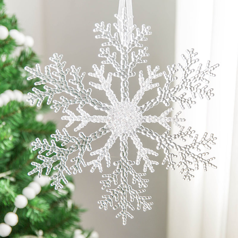Christmas tree decoration pendants, Christmas ornaments, Christmas snowflake sheets, acrylic snowflake pendants decoration
