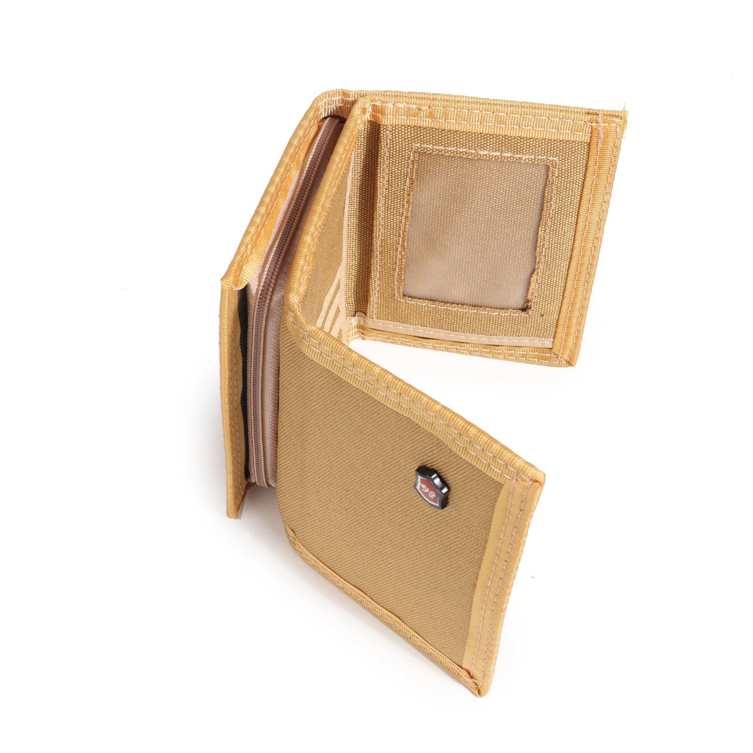Jamie Road Korean version canvas men's wallet, zipper coin bag, multi-functional classic bestseller, factory direct sales details Picture